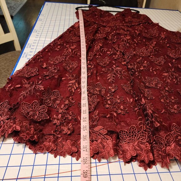 Dress the Population Tahani Dress NWT Burgundy XXL - Picture 3 of 13